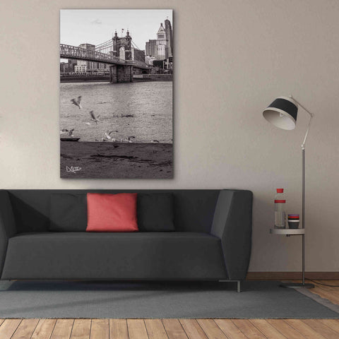 Image of 'Suspension Bridge I' by Donnie Quillen Canvas Wall Art,40 x 60