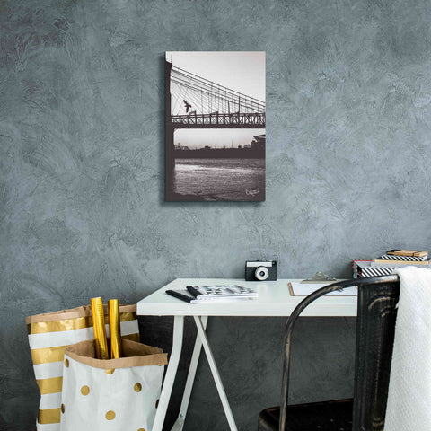 Image of 'Suspension Bridge II' by Donnie Quillen Canvas Wall Art,12 x 18