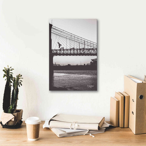 Image of 'Suspension Bridge II' by Donnie Quillen Canvas Wall Art,12 x 18