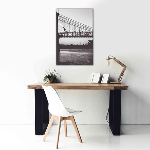 Image of 'Suspension Bridge II' by Donnie Quillen Canvas Wall Art,26 x 40
