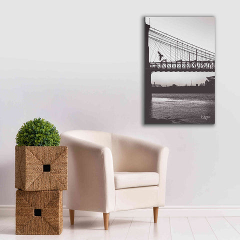 Image of 'Suspension Bridge II' by Donnie Quillen Canvas Wall Art,26 x 40