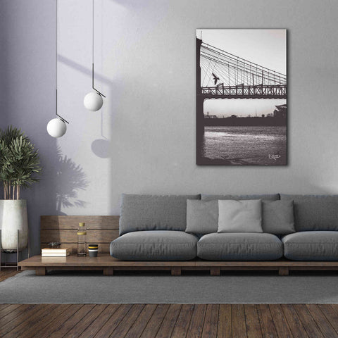 Image of 'Suspension Bridge II' by Donnie Quillen Canvas Wall Art,40 x 60