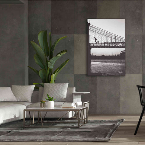 Image of 'Suspension Bridge II' by Donnie Quillen Canvas Wall Art,40 x 60