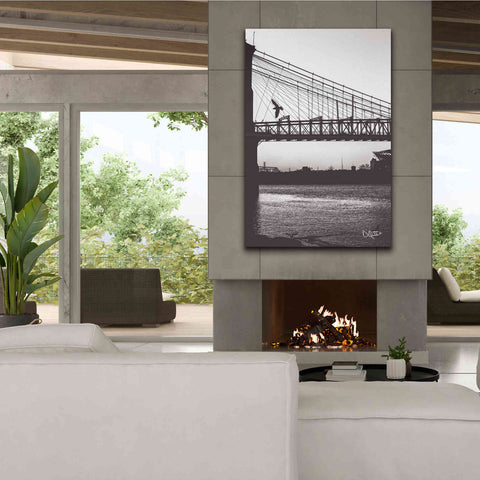 Image of 'Suspension Bridge II' by Donnie Quillen Canvas Wall Art,40 x 60