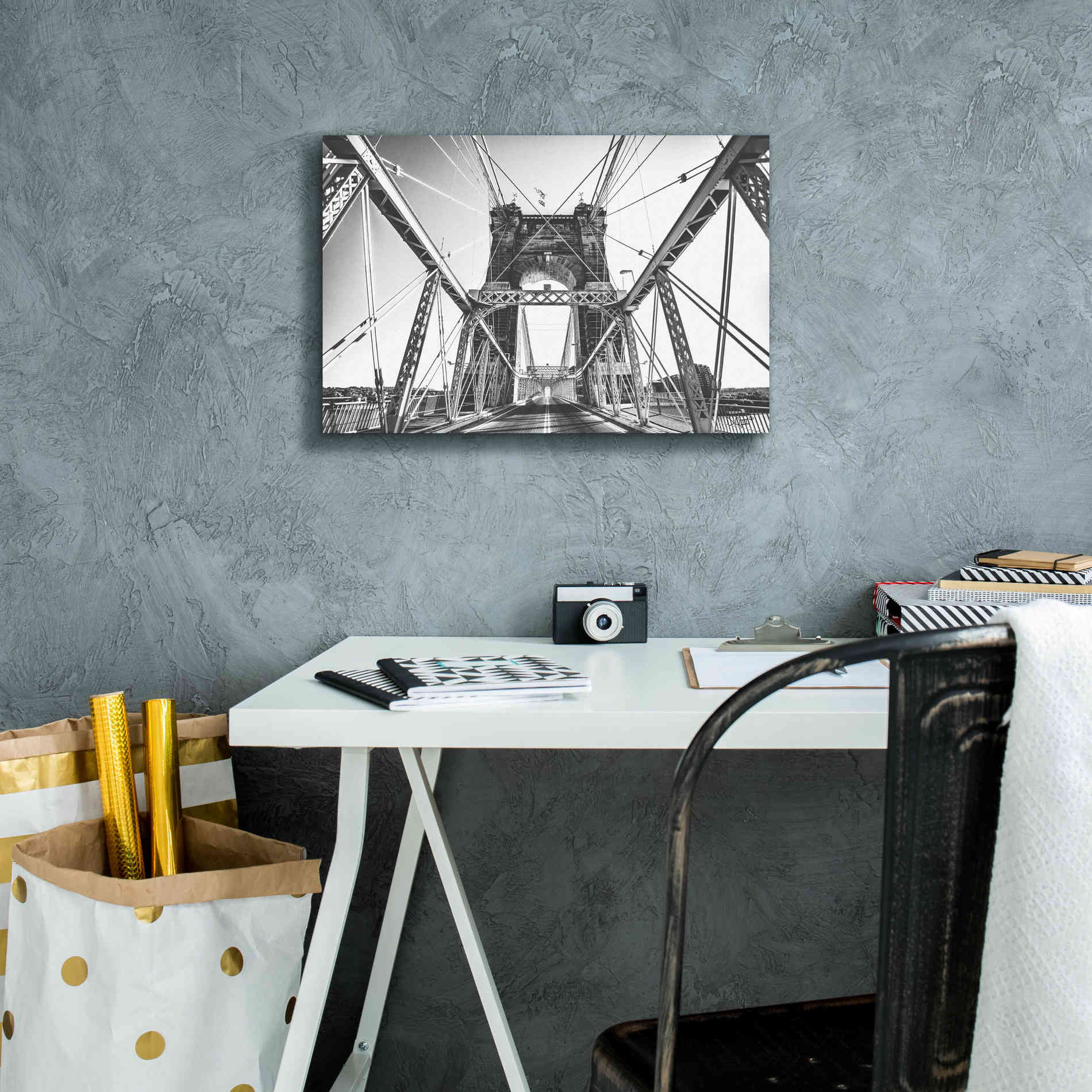 'Gray Matter' by Donnie Quillen Canvas Wall Art,18 x 12