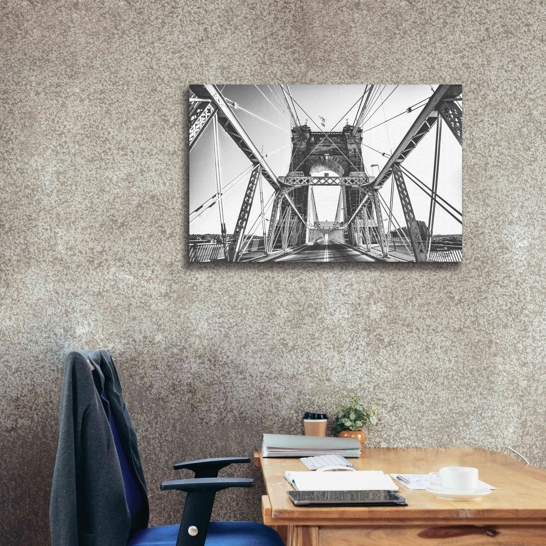 'Gray Matter' by Donnie Quillen Canvas Wall Art,40 x 26