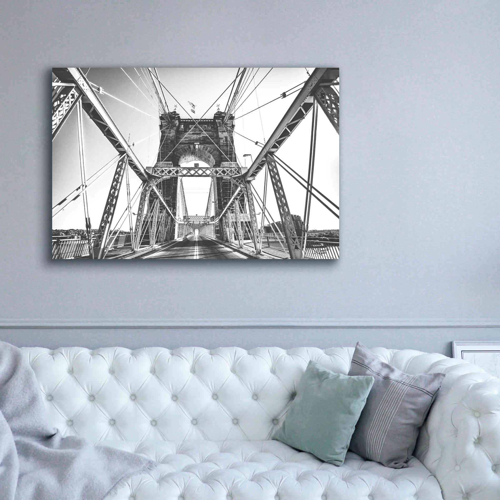 'Gray Matter' by Donnie Quillen Canvas Wall Art,60 x 40