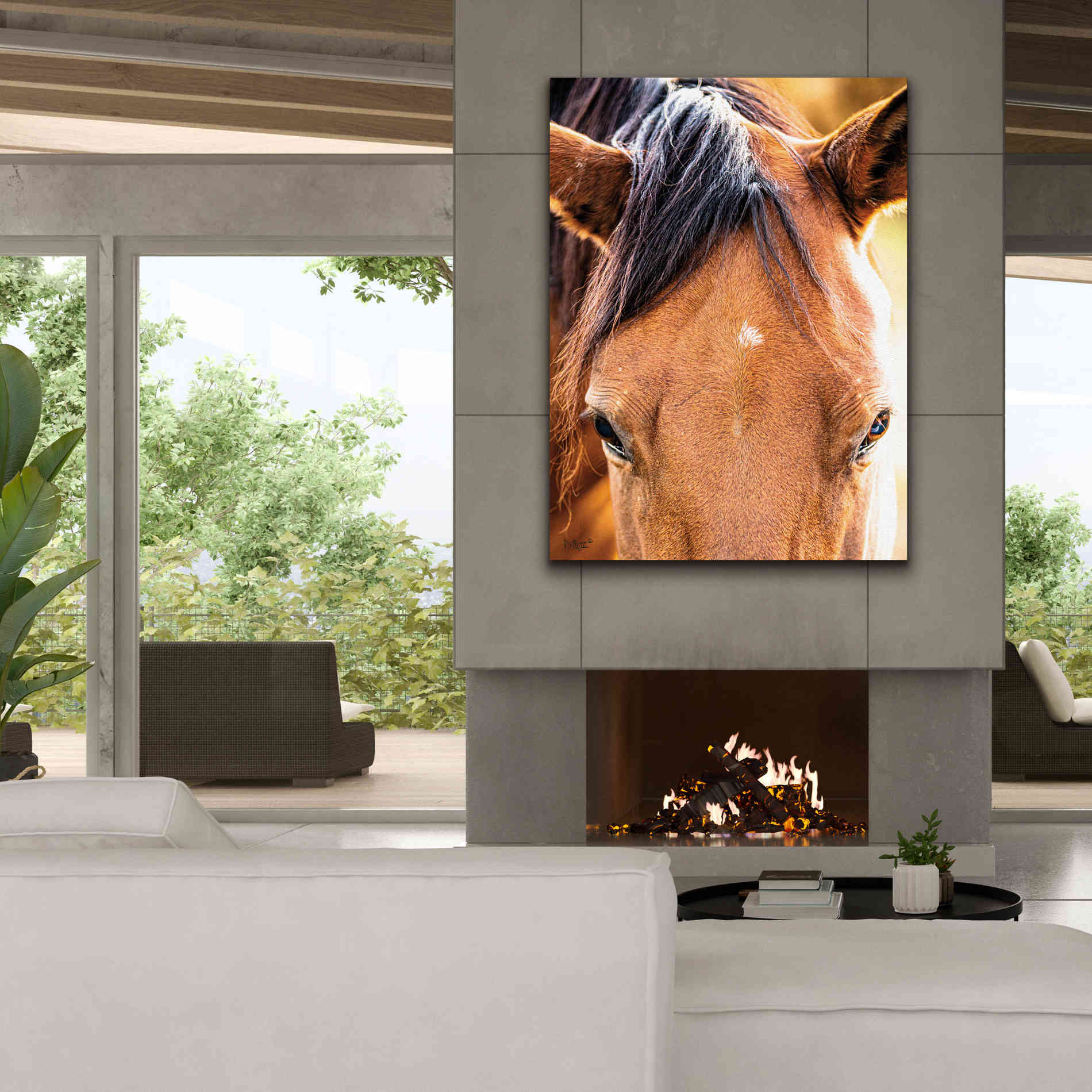 'Soft Brown' by Donnie Quillen Canvas Wall Art,40 x 54