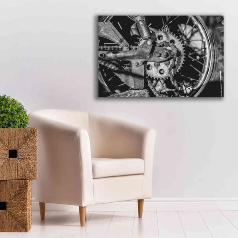 Image of 'Rusted Spoke' by Donnie Quillen Canvas Wall Art,40 x 26