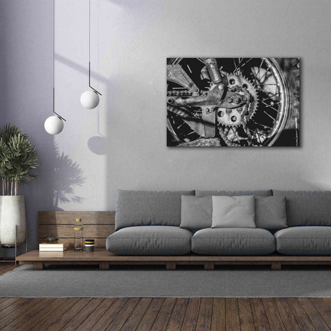 Image of 'Rusted Spoke' by Donnie Quillen Canvas Wall Art,60 x 40