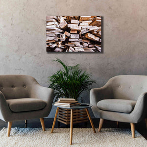 'Wood Pile' by Donnie Quillen Canvas Wall Art,40 x 26