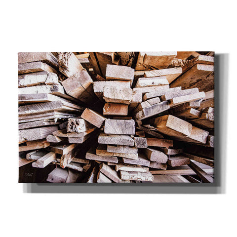 Image of 'Wood Pile' by Donnie Quillen Canvas Wall Art