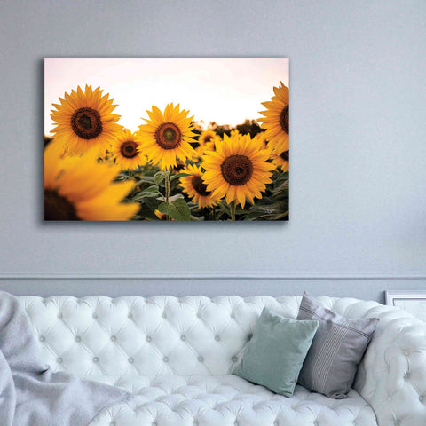 Image of 'Sunflower Field' by Donnie Quillen Canvas Wall Art,60 x 40