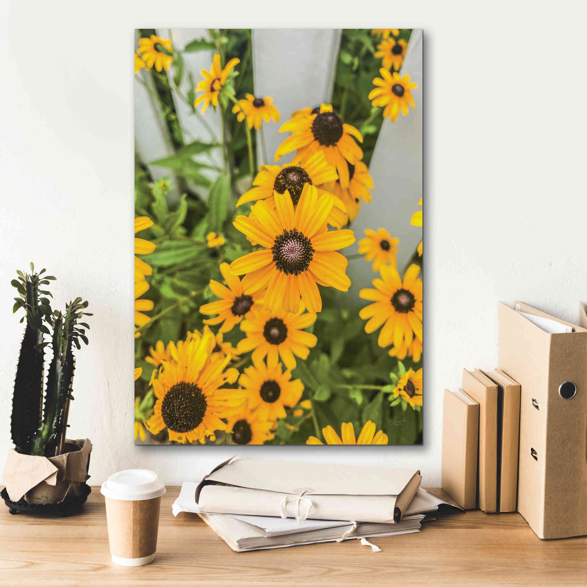 'Bed of Yellow' by Donnie Quillen Canvas Wall Art,18 x 26