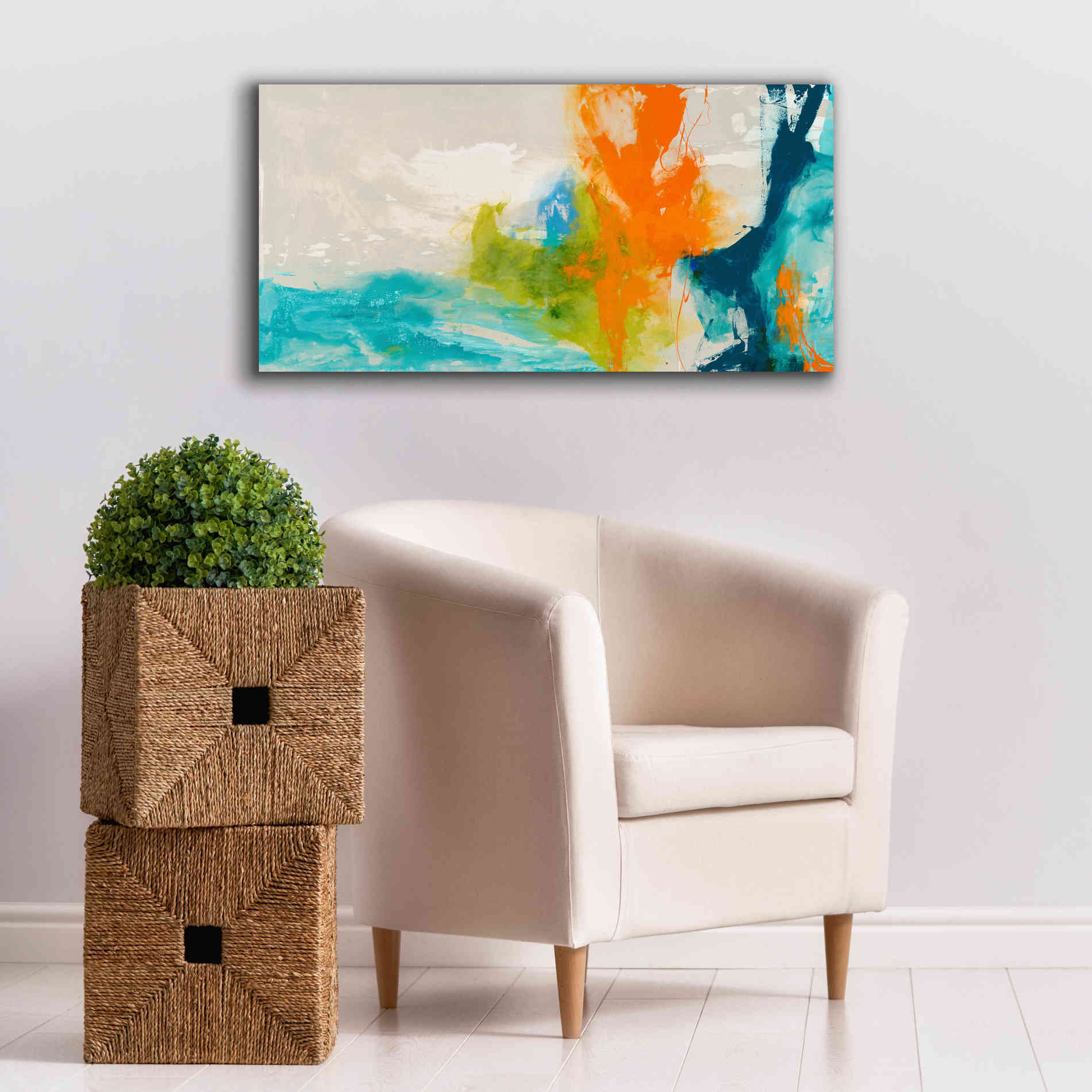 'Tidal Abstract I' by Sisa Jasper Canvas Wall Art,40 x 20