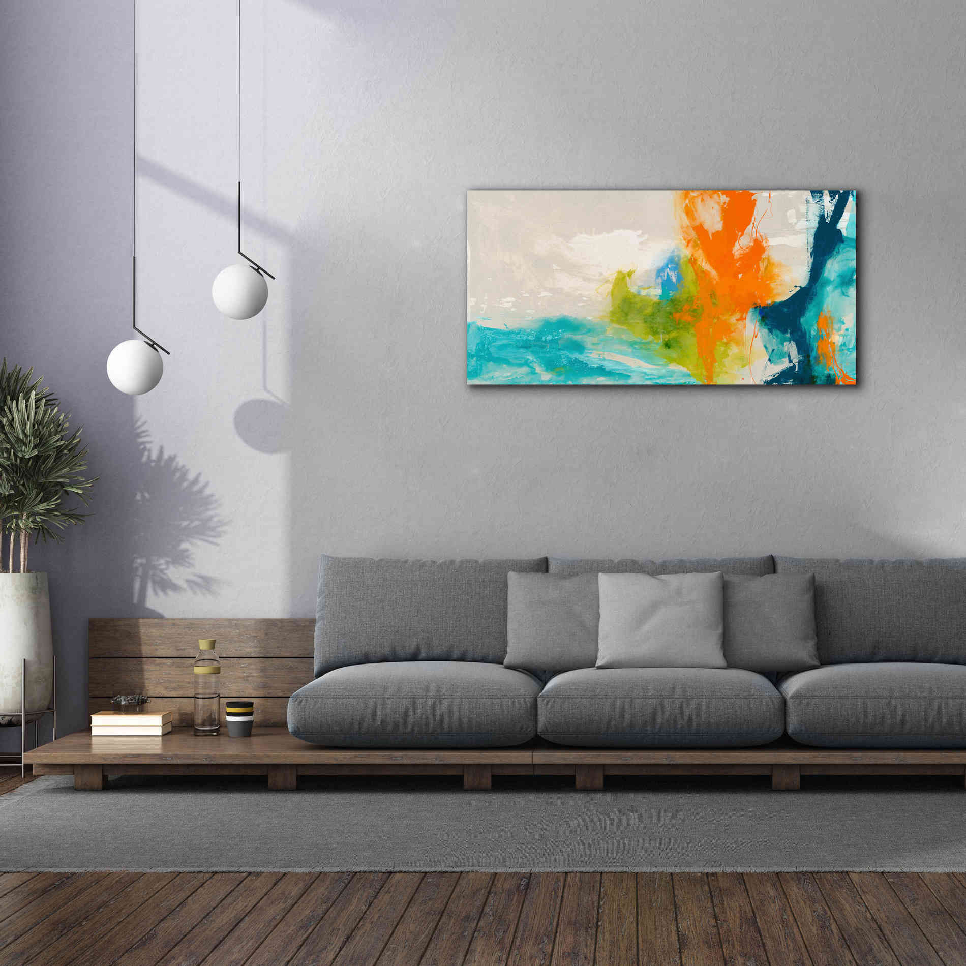 'Tidal Abstract I' by Sisa Jasper Canvas Wall Art,60 x 30