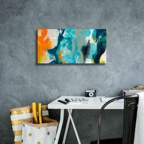 Image of 'Tidal Abstract II' by Sisa Jasper Canvas Wall Art,24 x 12