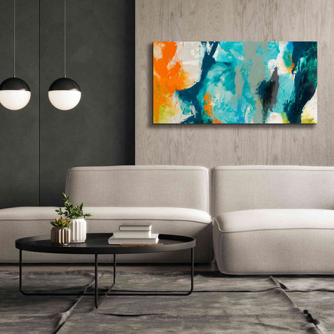 Image of 'Tidal Abstract II' by Sisa Jasper Canvas Wall Art,60 x 30
