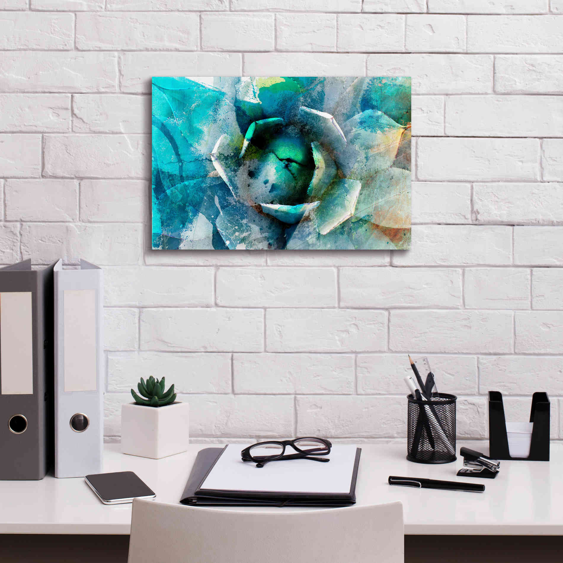 'Agave Abstract I' by Sisa Jasper Canvas Wall Art,18 x 12