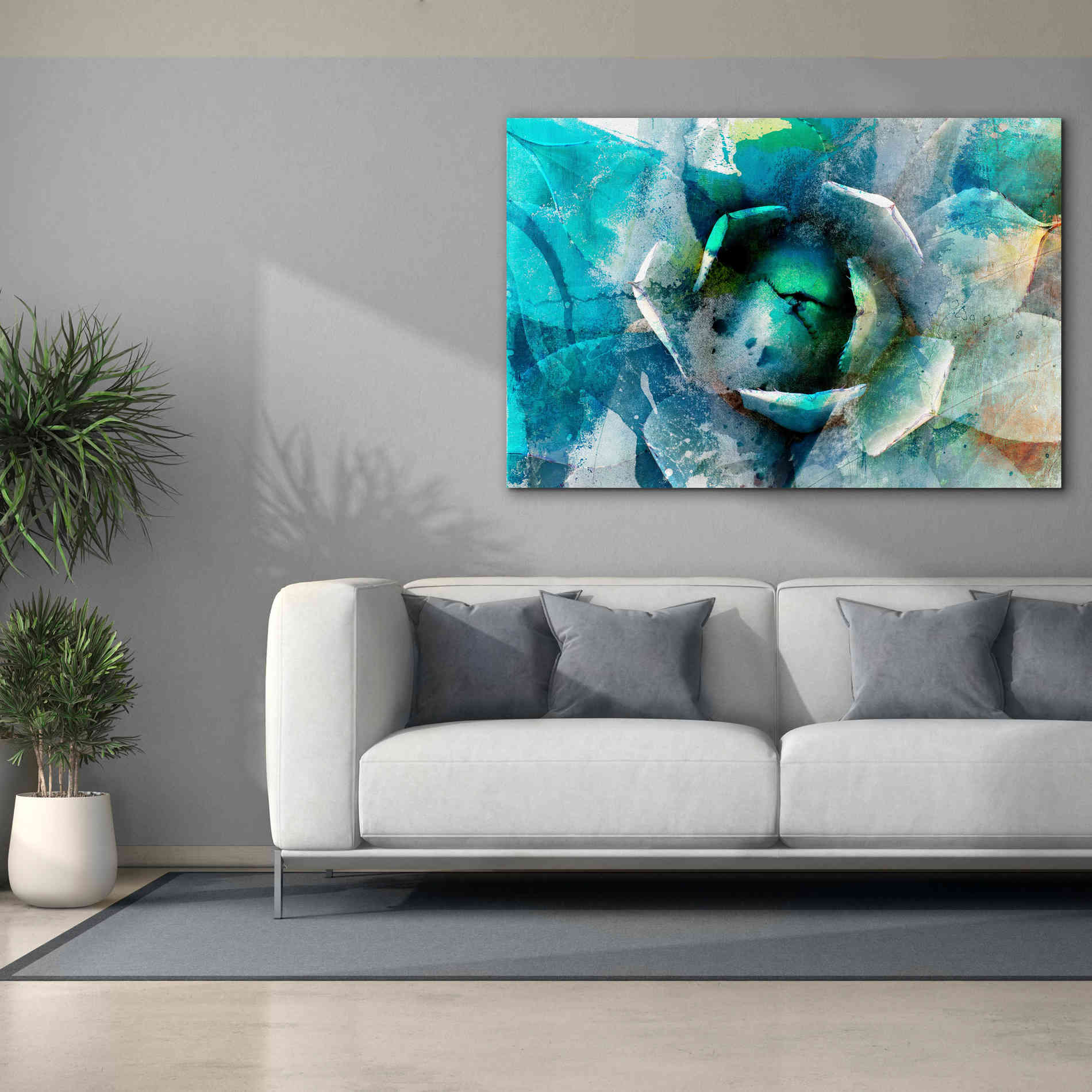 'Agave Abstract I' by Sisa Jasper Canvas Wall Art,60 x 40