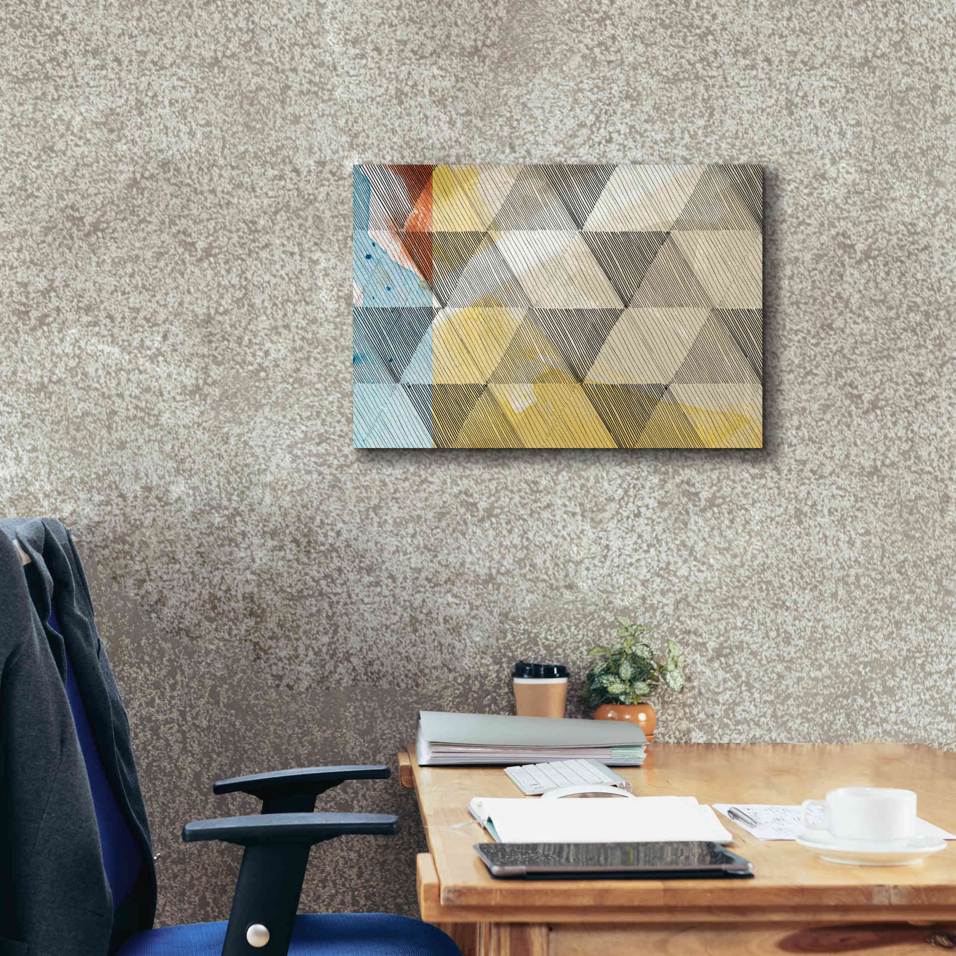 'Geo Now Sketch I' by Sisa Jasper Canvas Wall Art,26 x 18