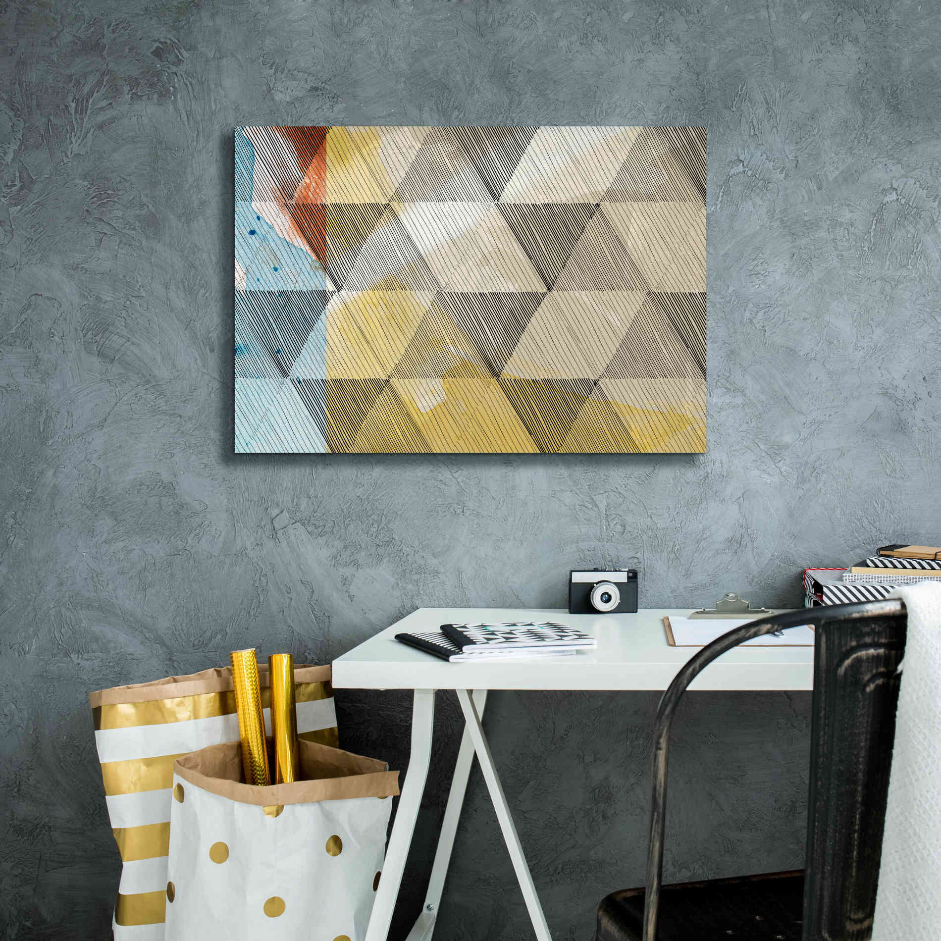 'Geo Now Sketch I' by Sisa Jasper Canvas Wall Art,26 x 18