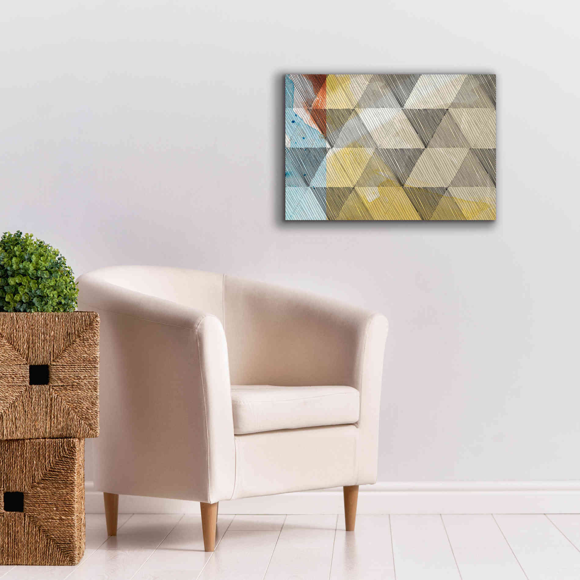 'Geo Now Sketch I' by Sisa Jasper Canvas Wall Art,26 x 18