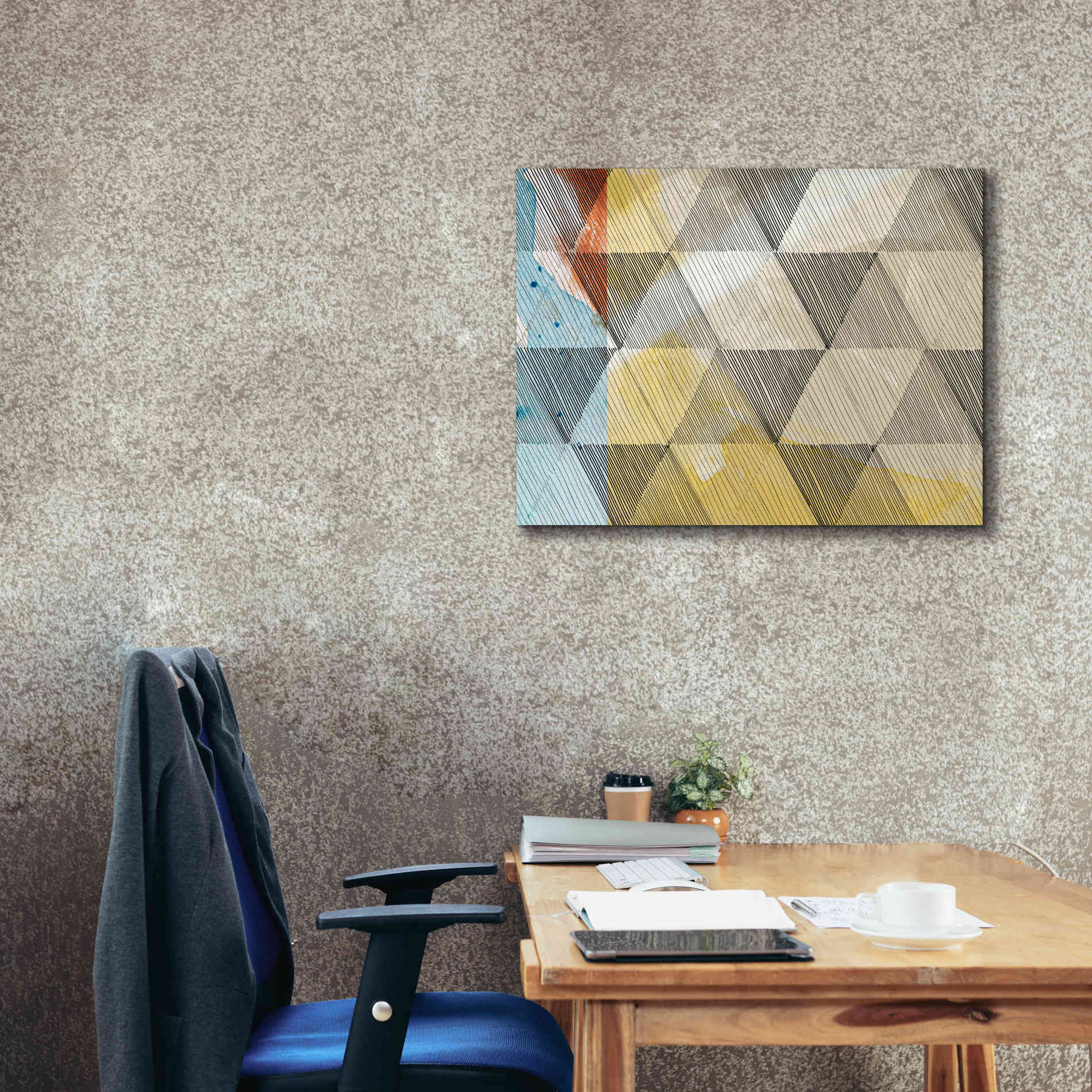 'Geo Now Sketch I' by Sisa Jasper Canvas Wall Art,34 x 26