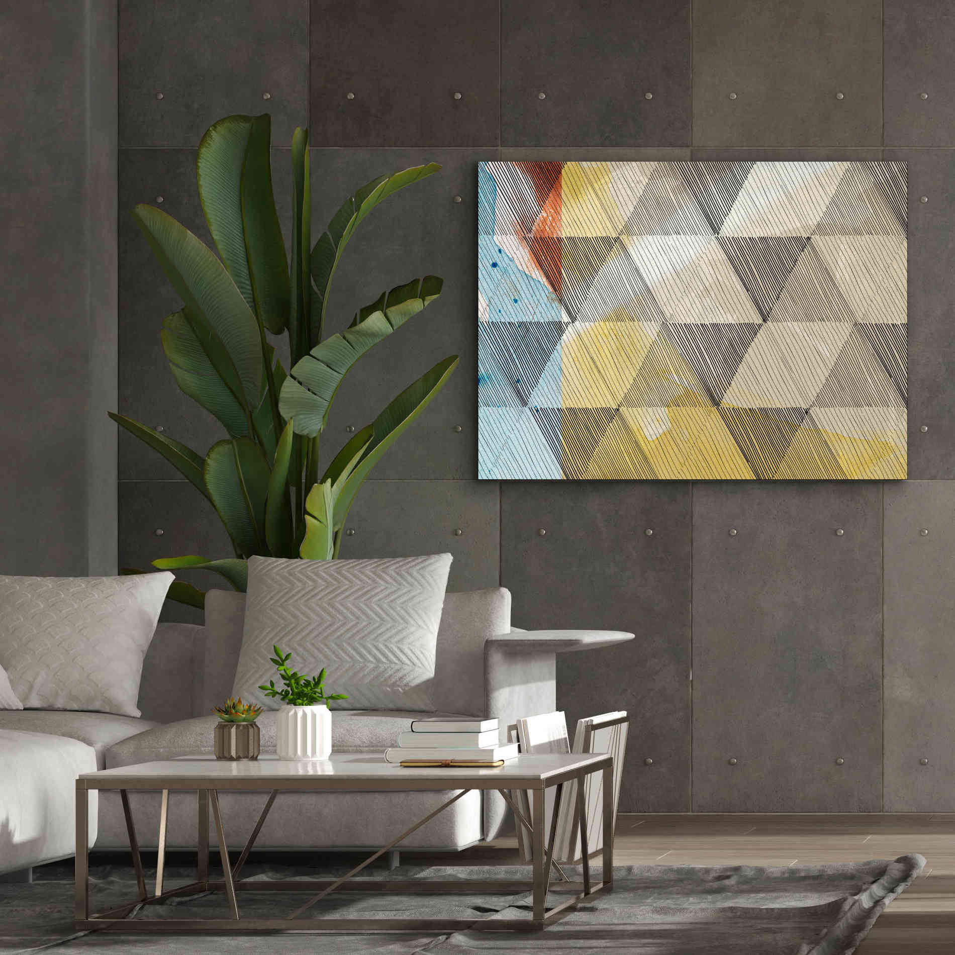 'Geo Now Sketch I' by Sisa Jasper Canvas Wall Art,54 x 40