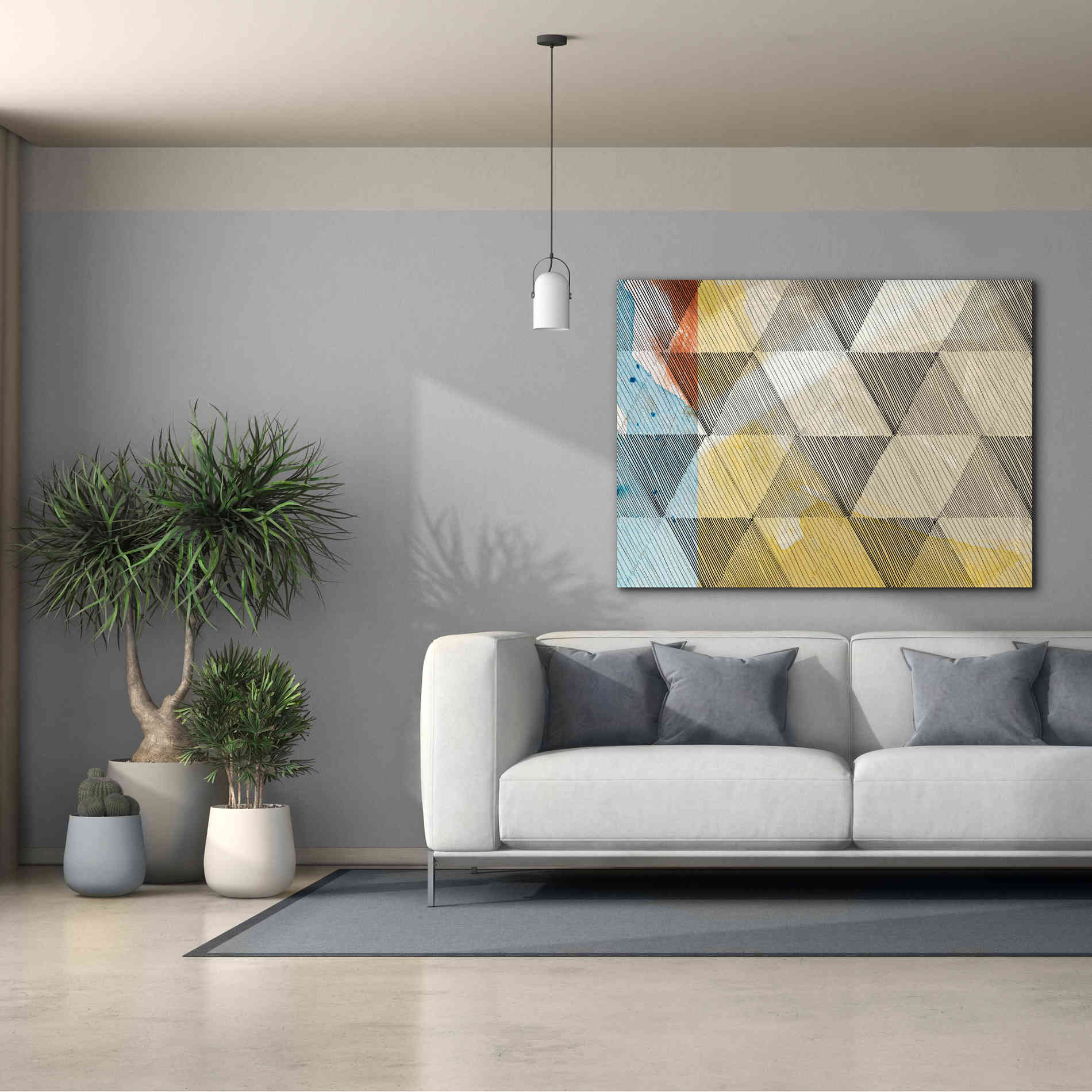 'Geo Now Sketch I' by Sisa Jasper Canvas Wall Art,54 x 40