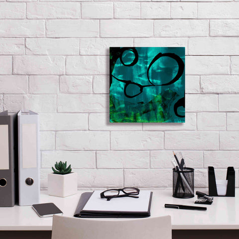 Image of 'Turquoise Element II' by Sisa Jasper Canvas Wall Art,12 x 12