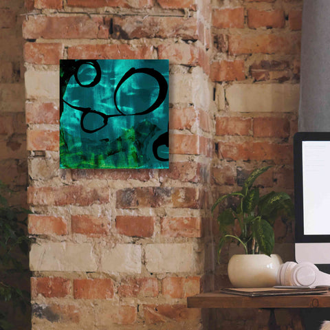 Image of 'Turquoise Element II' by Sisa Jasper Canvas Wall Art,12 x 12