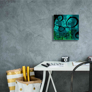 'Turquoise Element II' by Sisa Jasper Canvas Wall Art,12 x 12