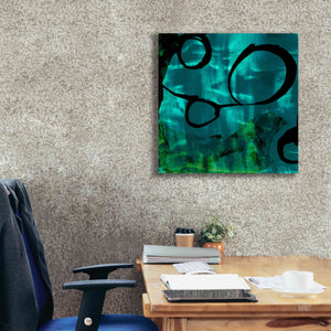 'Turquoise Element II' by Sisa Jasper Canvas Wall Art,26 x 26