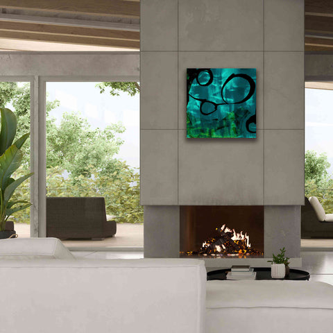 Image of 'Turquoise Element II' by Sisa Jasper Canvas Wall Art,26 x 26