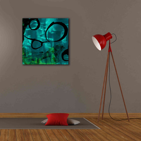 Image of 'Turquoise Element II' by Sisa Jasper Canvas Wall Art,26 x 26