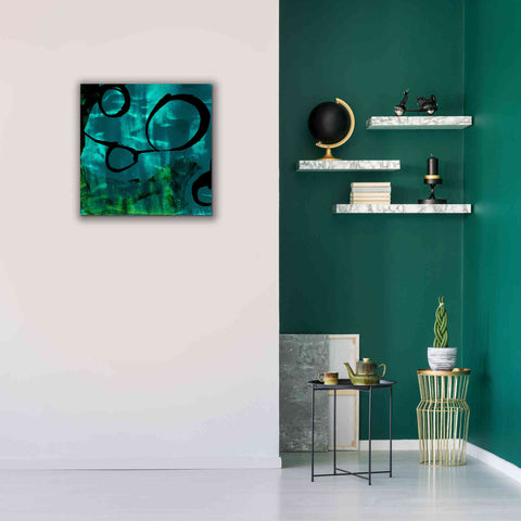 Image of 'Turquoise Element II' by Sisa Jasper Canvas Wall Art,26 x 26