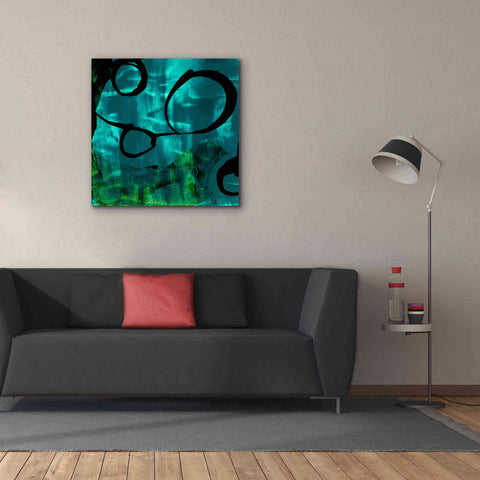Image of 'Turquoise Element II' by Sisa Jasper Canvas Wall Art,37 x 37