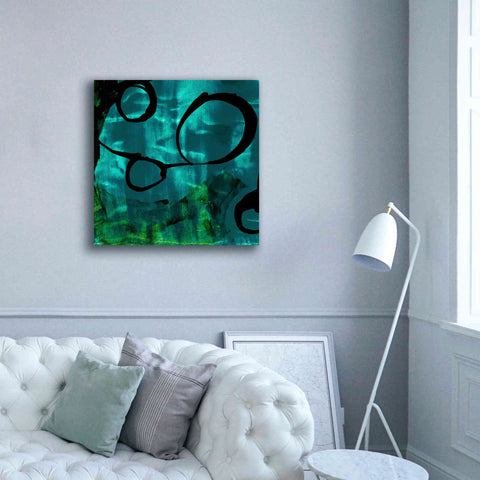 Image of 'Turquoise Element II' by Sisa Jasper Canvas Wall Art,37 x 37