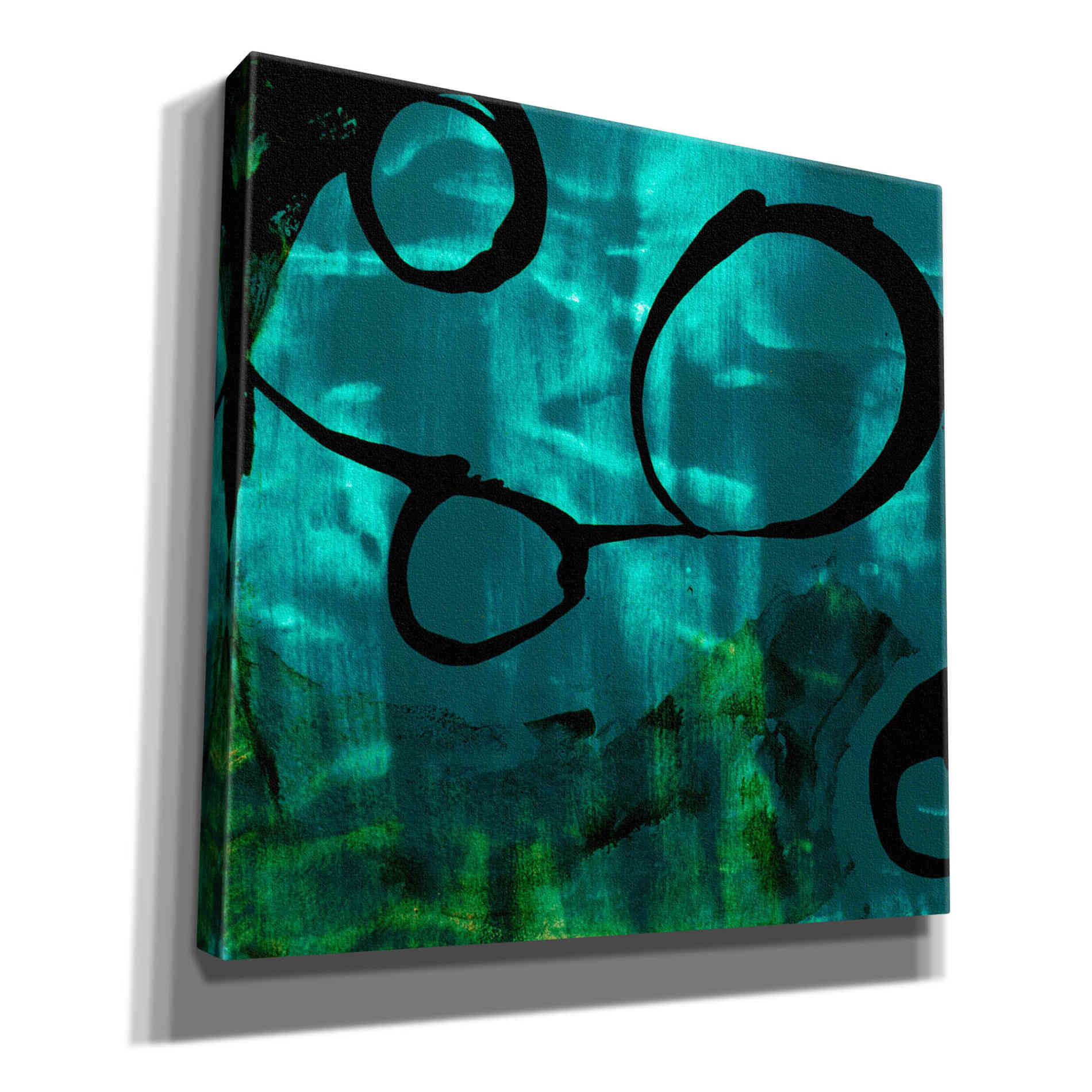 'Turquoise Element II' by Sisa Jasper Canvas Wall Art