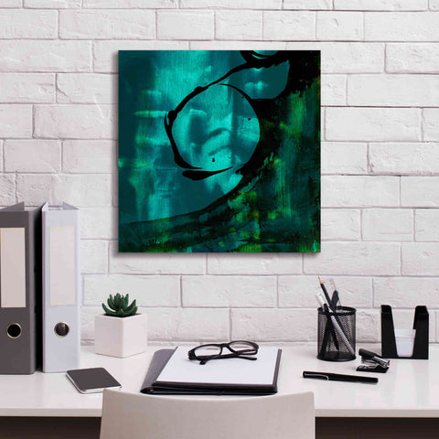 Image of 'Turquoise Element III' by Sisa Jasper Canvas Wall Art,18 x 18