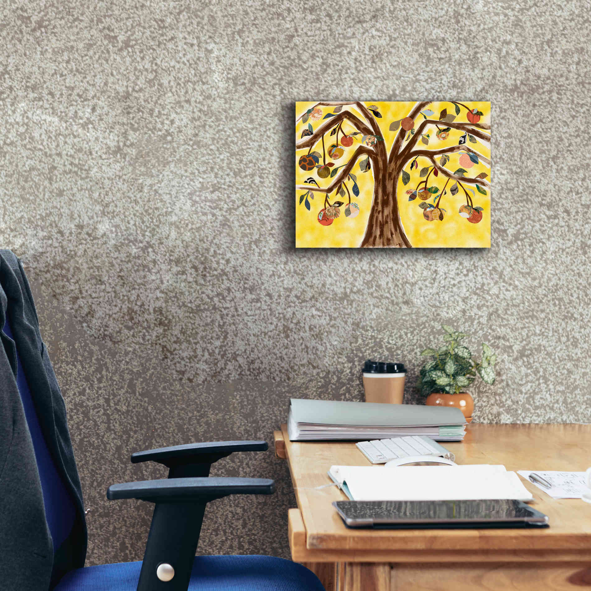 'Yellow Orange Tree' by Sisa Jasper Canvas Wall Art,16 x 12