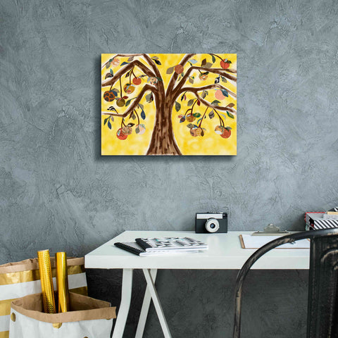 Image of 'Yellow Orange Tree' by Sisa Jasper Canvas Wall Art,16 x 12