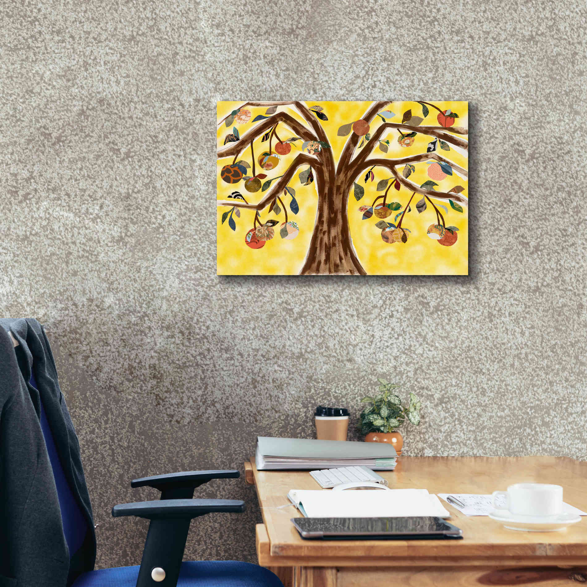 'Yellow Orange Tree' by Sisa Jasper Canvas Wall Art,26 x 18