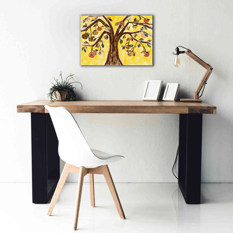 Image of 'Yellow Orange Tree' by Sisa Jasper Canvas Wall Art,26 x 18
