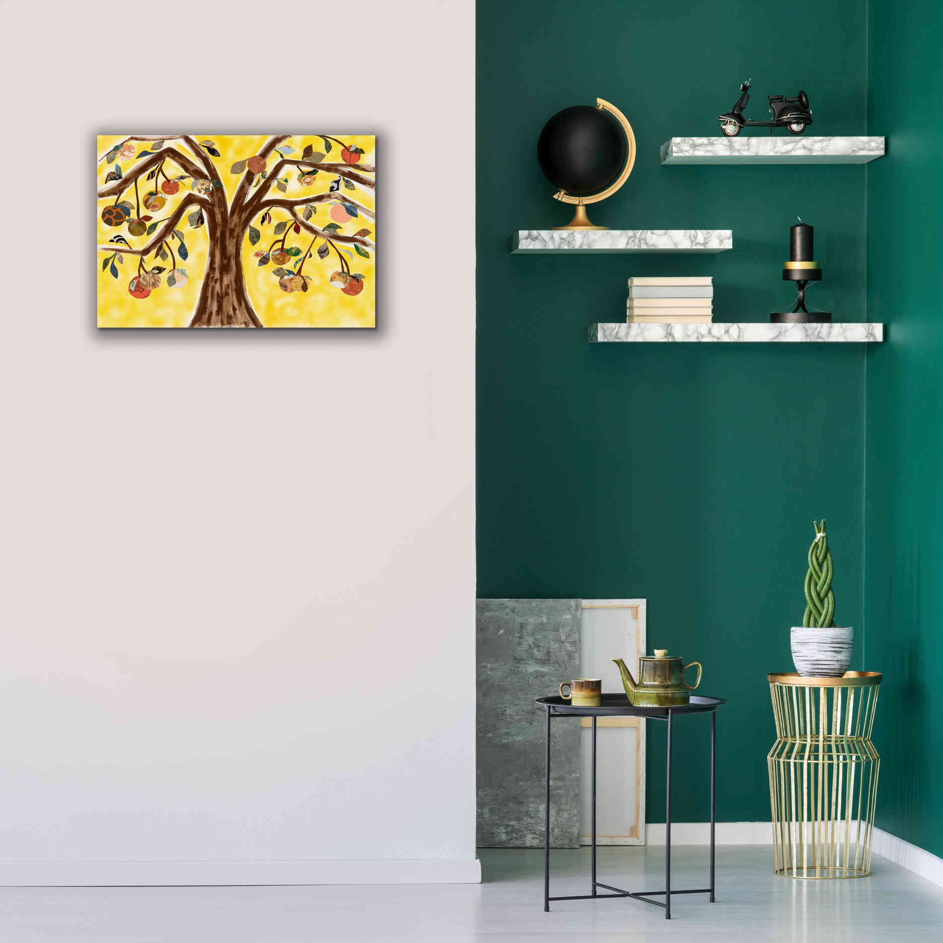 'Yellow Orange Tree' by Sisa Jasper Canvas Wall Art,26 x 18