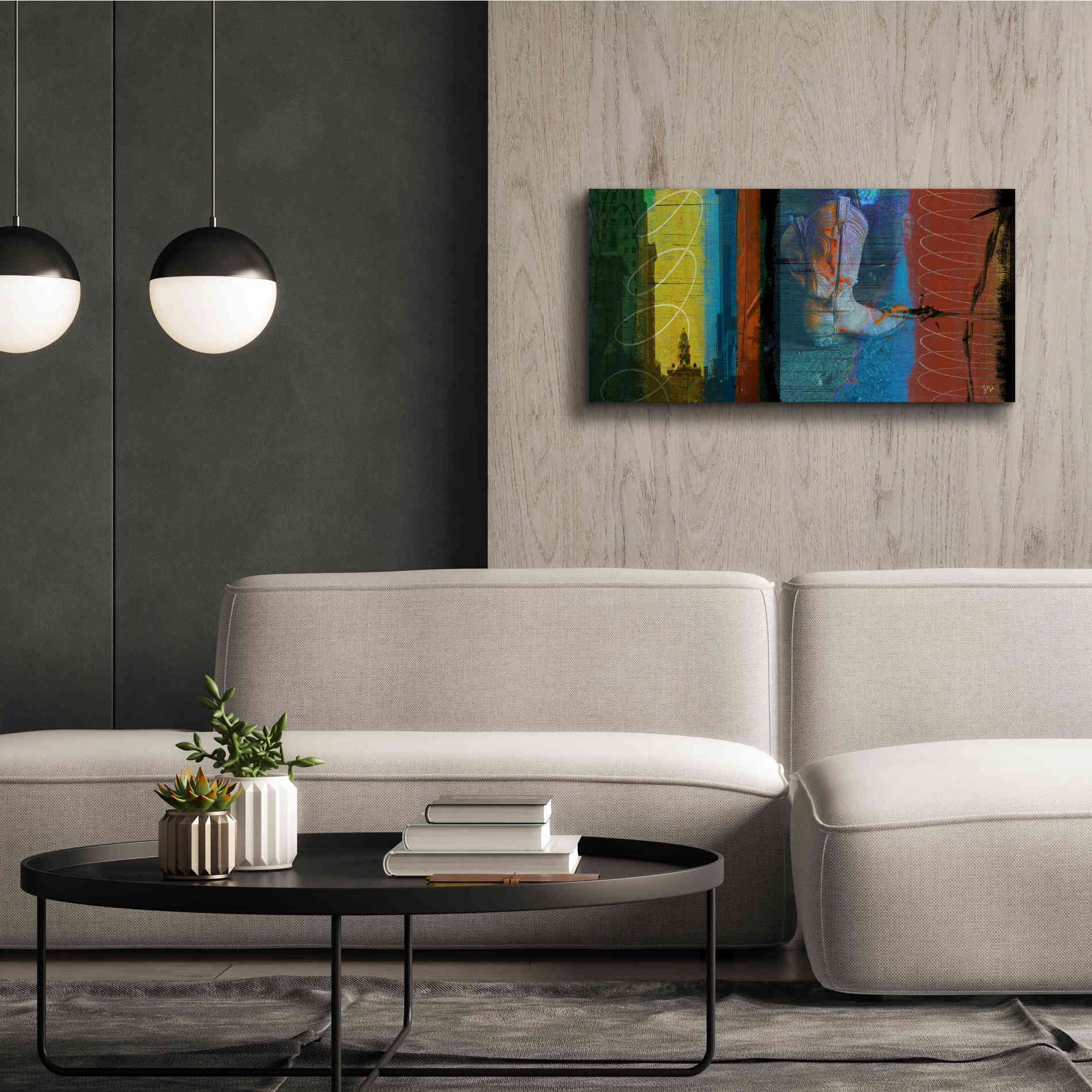 'Boot Collage' by Sisa Jasper Canvas Wall Art,40 x 20