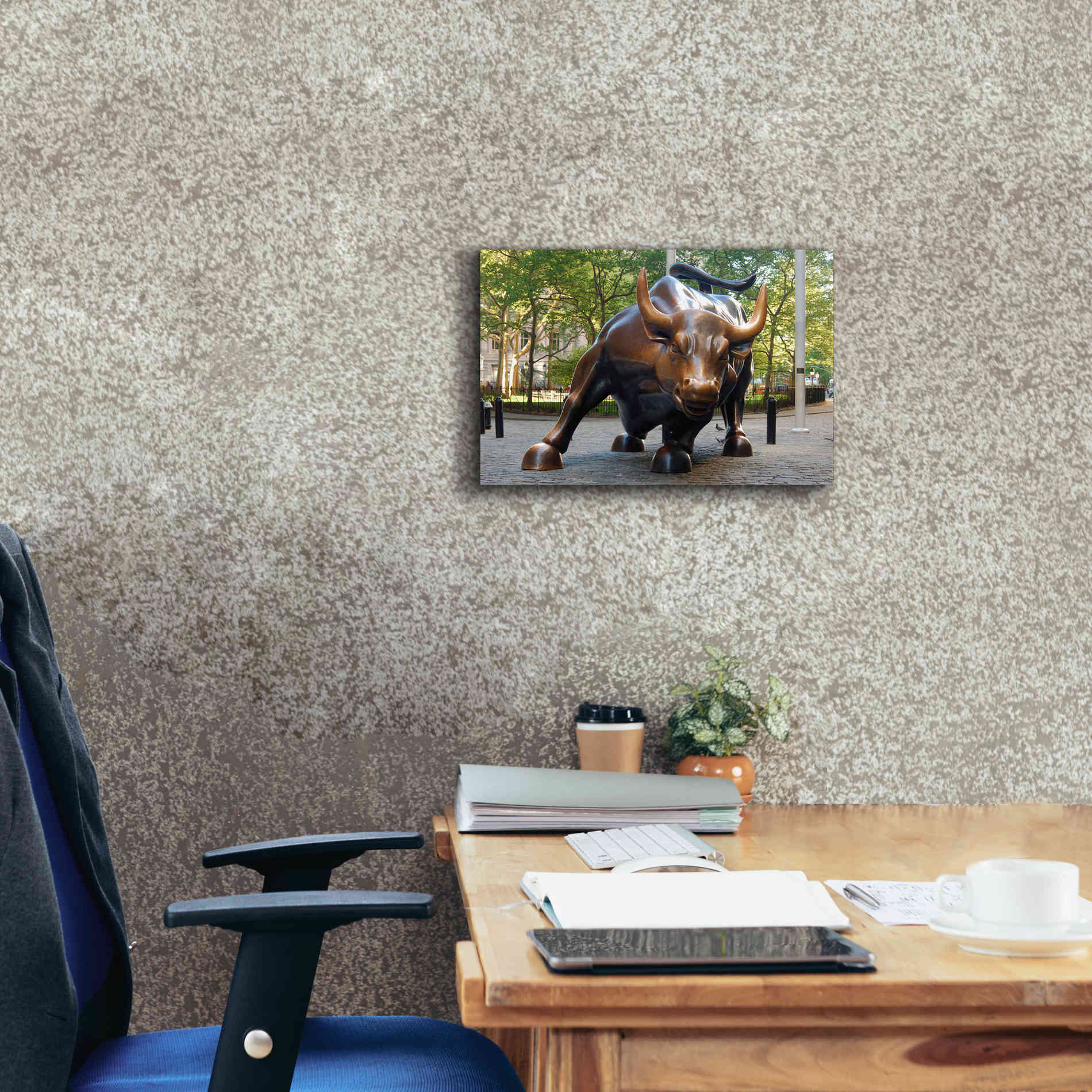 'Bull of Wallstreet' Canvas Wall Art,18 x 12