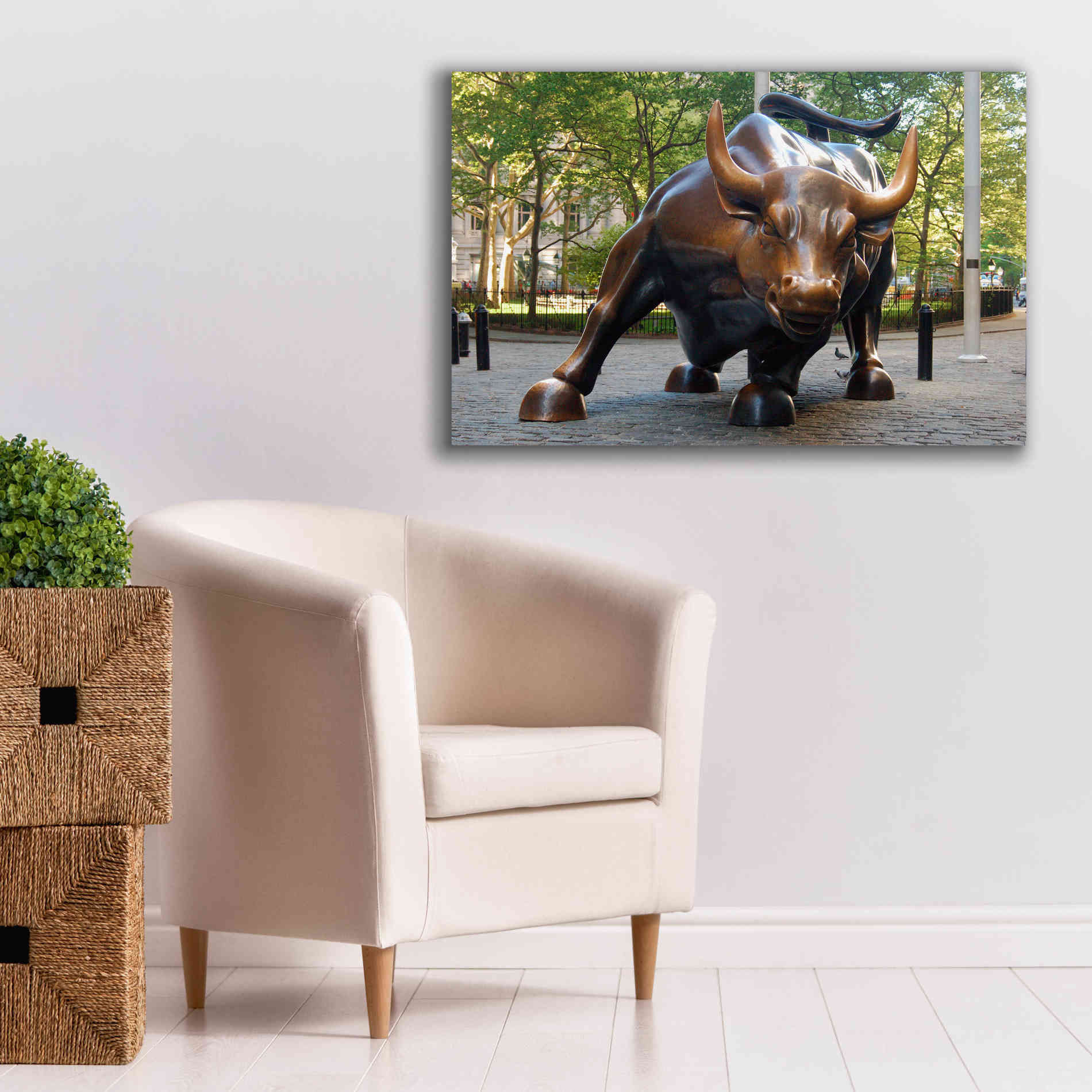 'Bull of Wallstreet' Canvas Wall Art,40 x 26