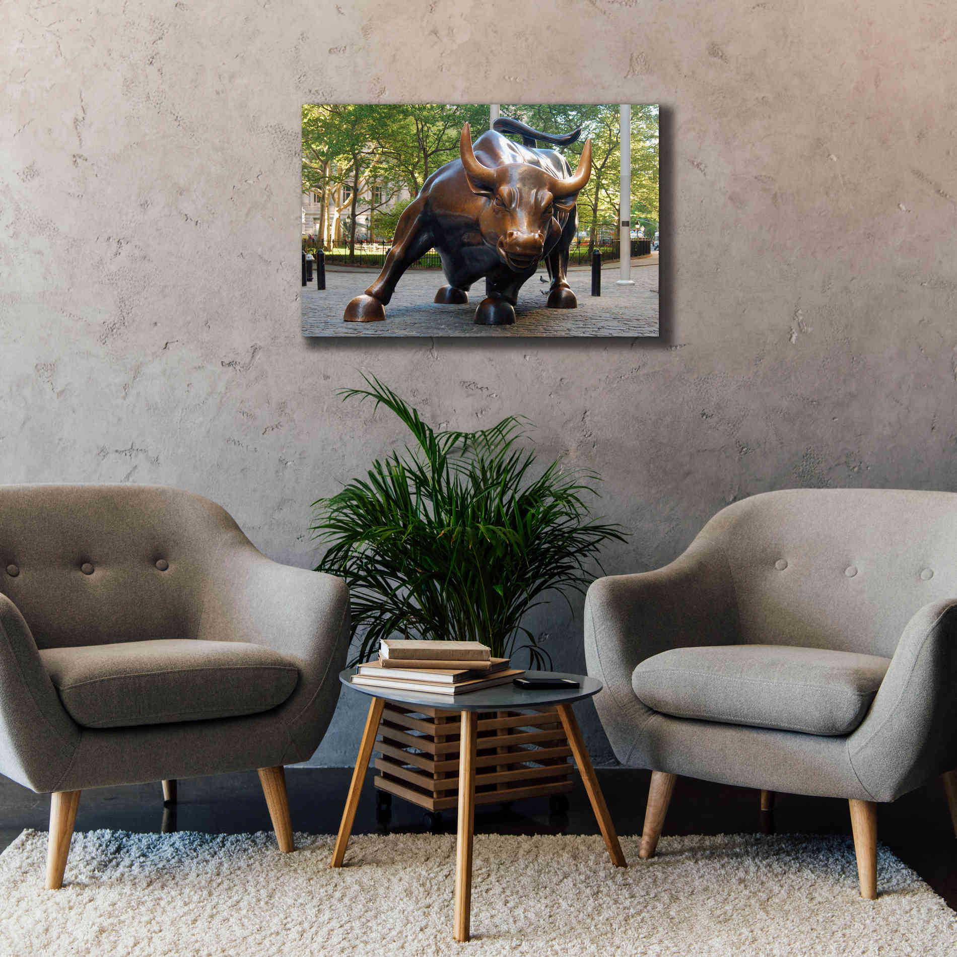 'Bull of Wallstreet' Canvas Wall Art,40 x 26